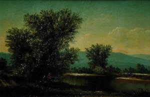 Vue sur Little River Stowe, Vermont