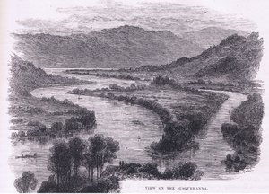 Vue de la Susquehanna, illustration de Cassell