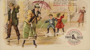 Marcher et sauter sous la pluie