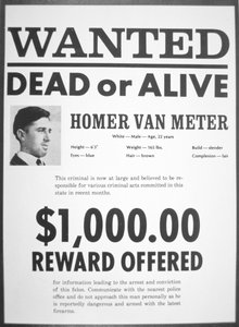 Avis de recherche pour Homer van Meter