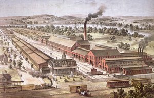 Fabricants de wagons de chemin de fer Wason, Springfield, Massachusetts - American School