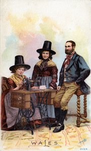 Famille galloise regroupée autour d