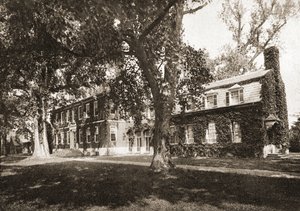 Plantation Westover, Virginie, 1915 (gravure en intaille sépia)