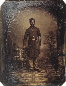 William J. Netson, 54e Infanterie du Massachusetts, vers 1863 (tintype) - American School