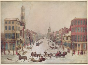 Hiver à Wall Street, 1834