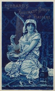 Femme jouant de la harpe - American School