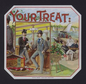 Your Treat, étiquette de cigare - American School