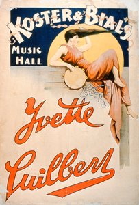 Yvette Guilbert (c.1869-1944) au Koster and Bials Music Hall, New York - American School