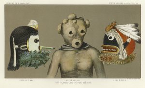 Masques Zuni et Ko-Ye-Me-Shi