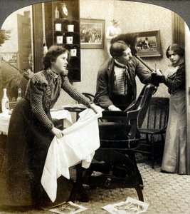 Se faire couper les cheveux - American Stereoscopic Company