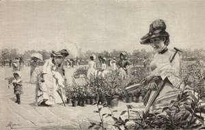 Femmes marchant à Brera, Milan, Italie - Amerino Cagnoni