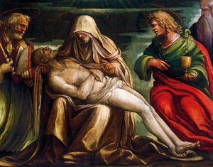 Pietà avec Saint Marc, Ambroise, Jean l