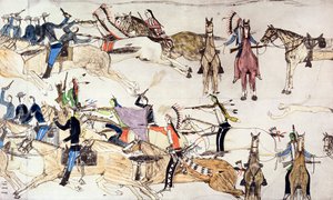 Bataille de Little Bighorn, Montana, USA, 25-26 juin 1876 - Amos Bad Heart Buffalo