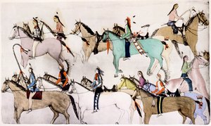 Fin de la bataille, vers 1900 - Amos Bad Heart Buffalo