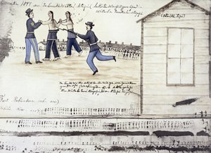 La mort de Crazy Horse (vers 1842-77) en 1877, Fort Robinson, Nebraska