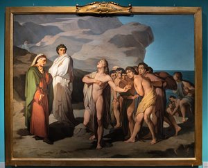 Dante et Casella - Amos Cassioli