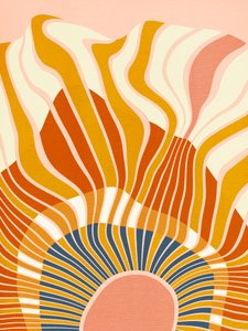 Rainbow Plus Shapes  Bleu moutarde 12 - Ana Rut Bre