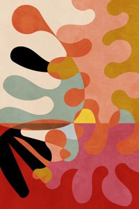 Couleurs chaudes - Géométrie Bauhaus 5 - Ana Rut Bre