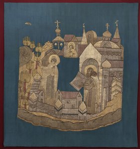 Apparition de la Mère de Dieu à Saint Cyrille de Belozersk au monastère Simonov Podea - Ancient Russian Art