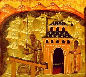 Production de sel au monastère de la Transfiguration de Solovetsky sur les îles Solovetsky