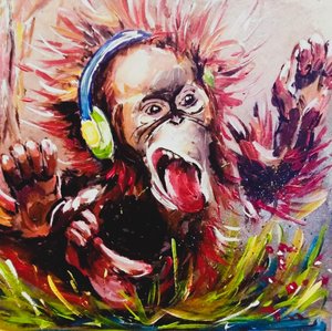 Orang-outan et musique entraînante