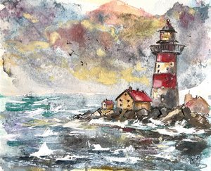 La côte des phares balayée par les tempêtes