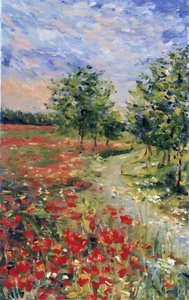 Un champ de coquelicots aux couleurs éclatantes - Anda Bieza
