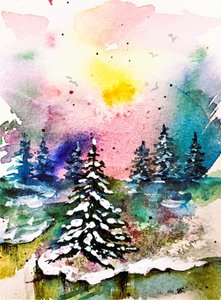 Une forêt hivernale pleine de vie