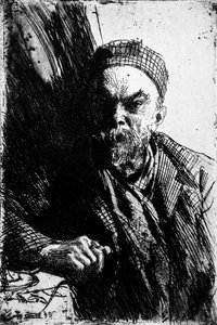 Portrait du poète Paul Verlaine 1844-1896, 1895 - Anders Leonard Zorn