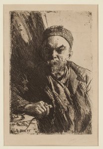 Portrait du poète Paul Verlaine (1844-1896) - Anders Leonard Zorn