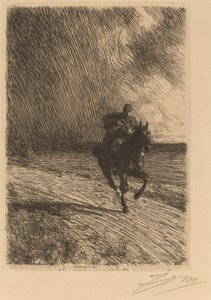Tempête, 1891 - Anders Leonard Zorn