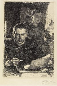 Zorn et sa femme, 1890 - Anders Leonard Zorn