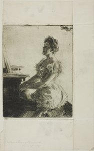 Au piano - Anders Leonard Zorn
