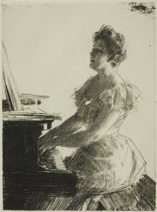 Au piano - Anders Leonard Zorn