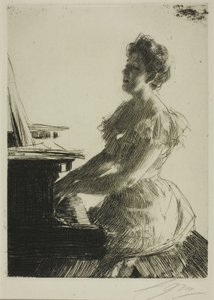Au piano - Anders Leonard Zorn