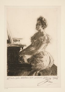 Au piano - Anders Leonard Zorn