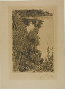 Baigneur (Soir) III - Anders Leonard Zorn