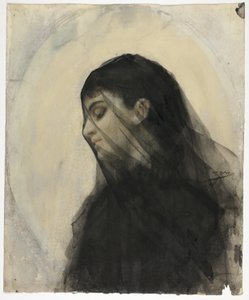 Tête de femme voilée