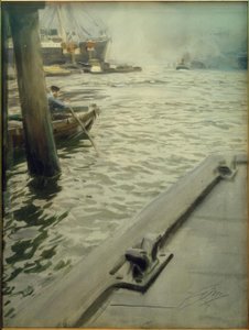Dans le port de Hambourg - Anders Leonard Zorn