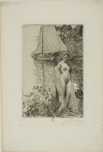 Mon modèle et mon bateau - Anders Leonard Zorn