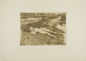 Sur le sable - Anders Leonard Zorn