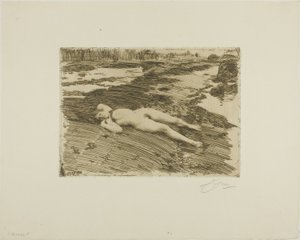 Sur les sables - Anders Leonard Zorn