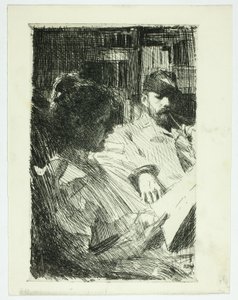 Lecture (M. et Mme Ch. Deering) - Anders Leonard Zorn