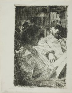 Lecture (M. et Mme Ch. Deering) - Anders Leonard Zorn