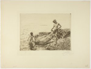Skerries vers la mer - Anders Leonard Zorn