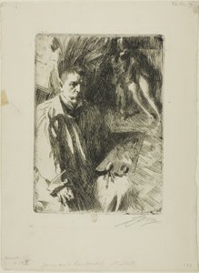 Autoportrait avec modèle II - Anders Leonard Zorn