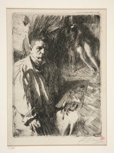 Autoportrait avec modèle II - Anders Leonard Zorn