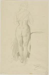 Figure féminine debout vue de derrière - Anders Zorn