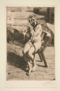 Le Ruban de cheveux, 1912 - Anders Leonard Zorn