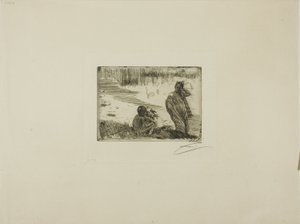 Jeunes gens se baignant - Anders Leonard Zorn